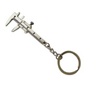 Metal Miniature Calliper Ruler Key Tag